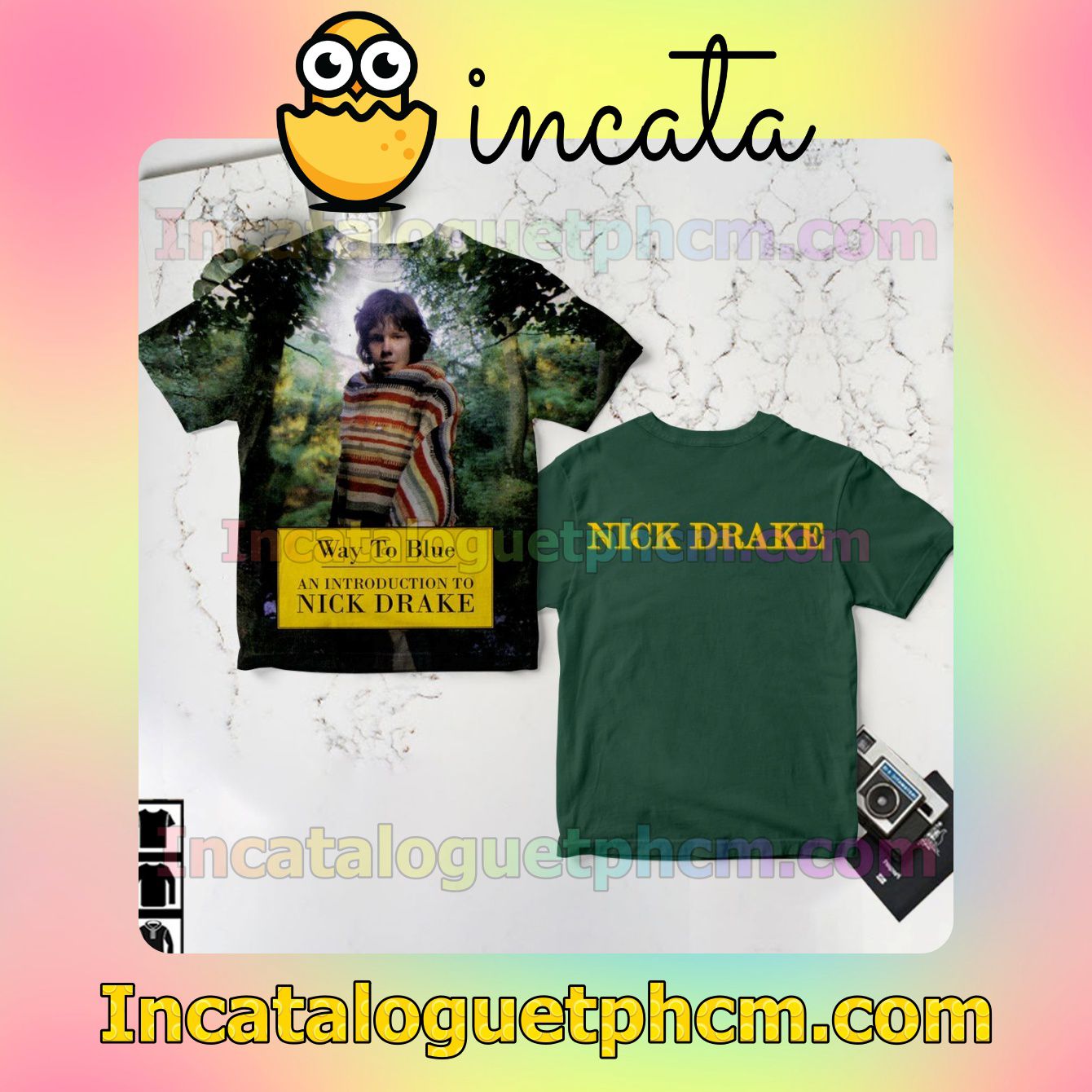 Way To Blue An Introduction To Nick Drake Album Cover Custom Shirts
