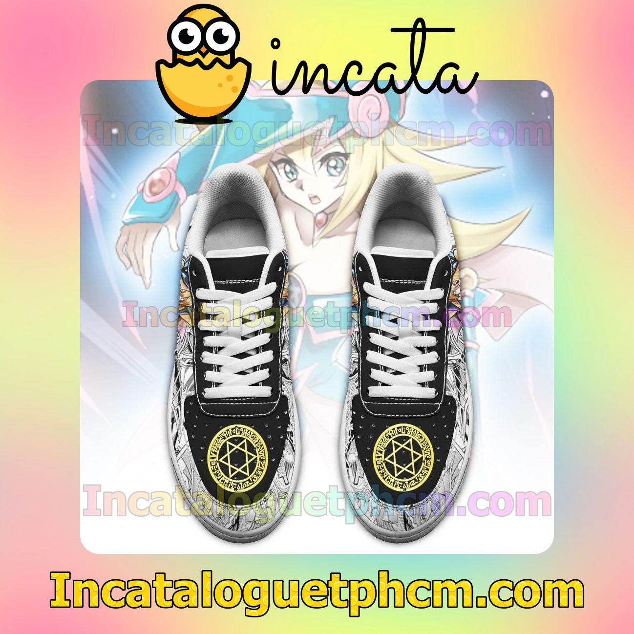 Popular Yugioh Dark Magician Girl Yu Gi Oh Anime Nike Low Shoes Sneakers