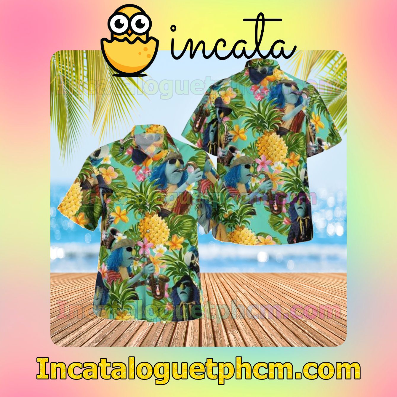 US Shop Zoot The Muppet Tropical Pineapple Short Sleeve Shirt